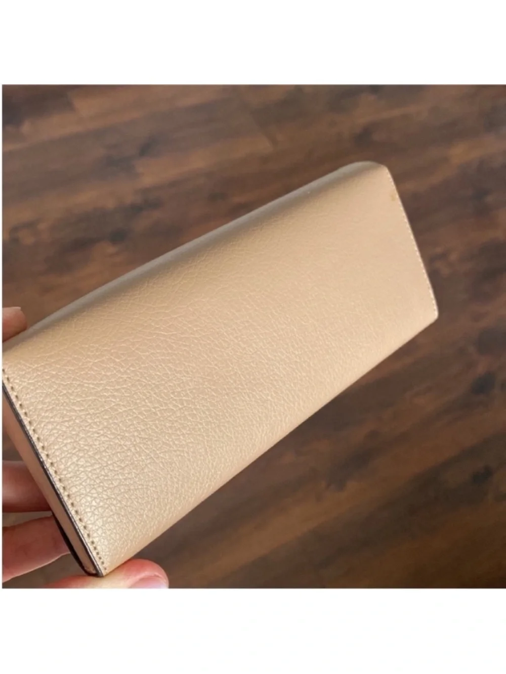 Tod's Leather Eyeglasses Sunglasses Glasses Case Beige Tan Color Leather